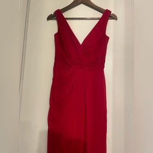 Stunning maxi dress in carmine red. Size 2.